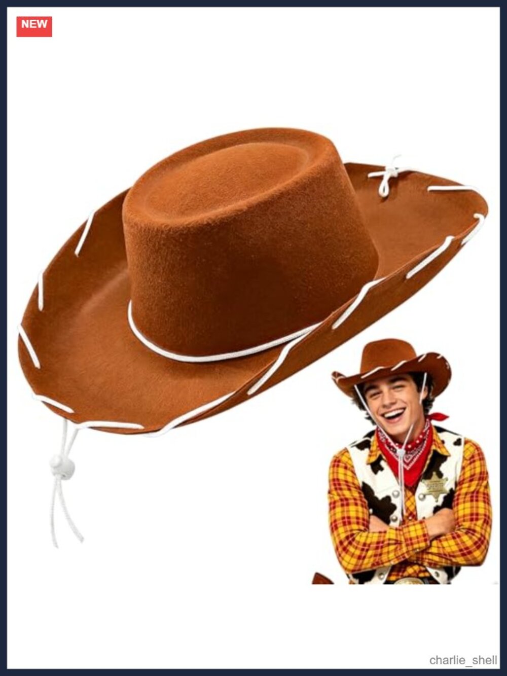 Western Cowboy Hat Felt Wide Brim Cosplay Party Headwear One Size